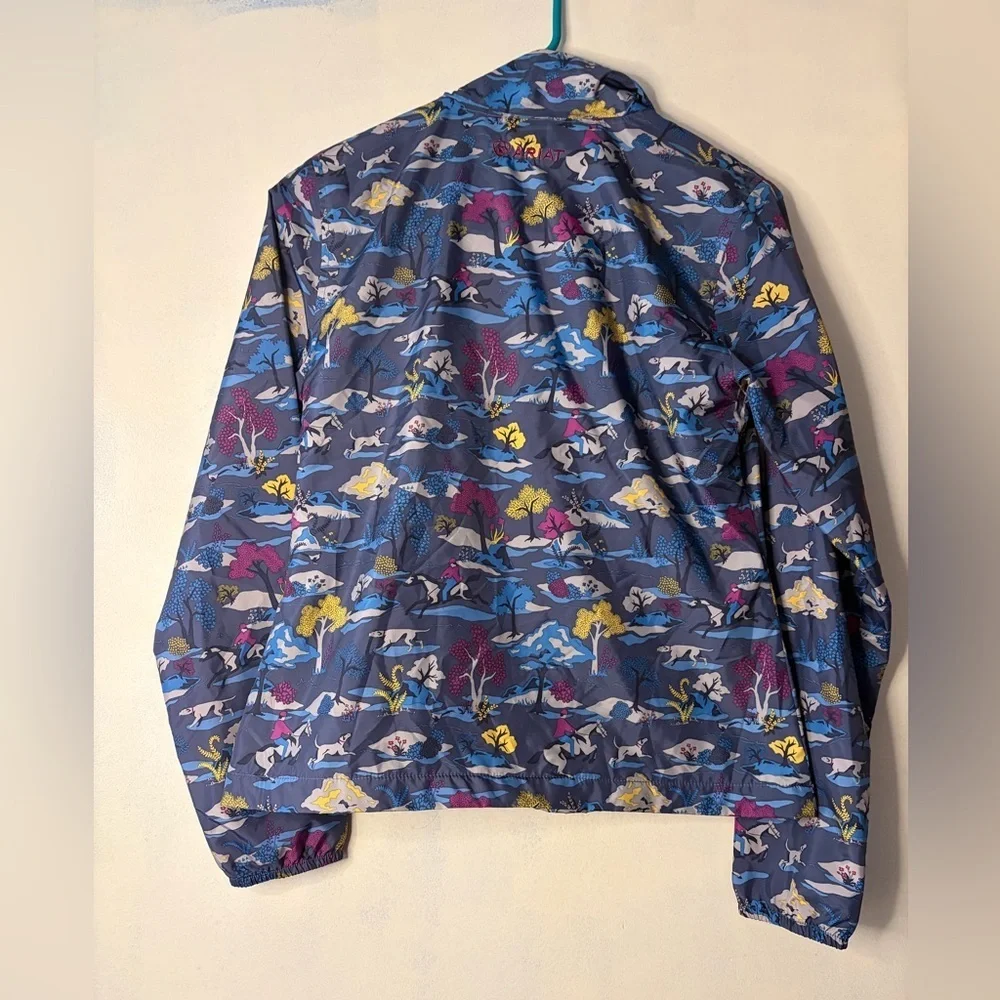 Ariat Laurel Hunt Insulated Equestrian Riding Jacket Blue Multicolor Zipper